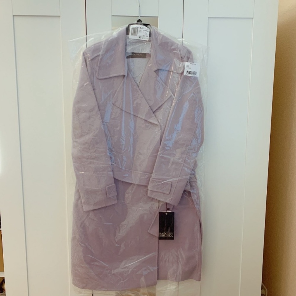 NWT Badgley Mischka Double Face Wool Blend Coat - Picture 8 of 11
